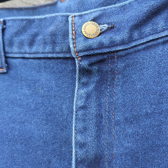 Vintage Long Haul Mens Full Cut Jeans 48x28.5 Blue Dark Wash Made USA - Picture 10 of 11